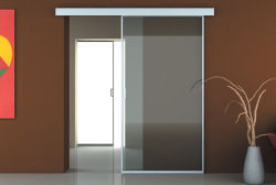 Сдвижные двери могут состоять, как из одного полотна, полностью закрывая проём, …