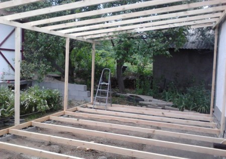 Kako izgraditi verandu iz drvene faze gradnje